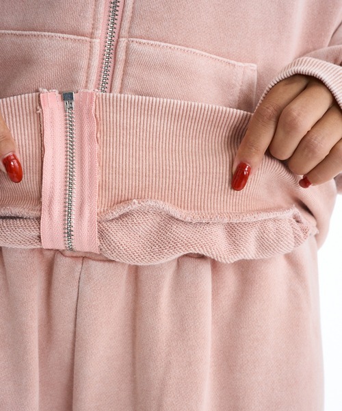 ROXY（ロキシー）の「【ZOZO限定アイテム】ROXY HEART ZIP/ロキシージップアップパーカー(SETUP/セットアップ対応可能/空港コーデ//空港コーデ))（パーカー・レディース・ピンク/ブラウン/ブラック・SMALL/LARGE）」の10枚目の写真