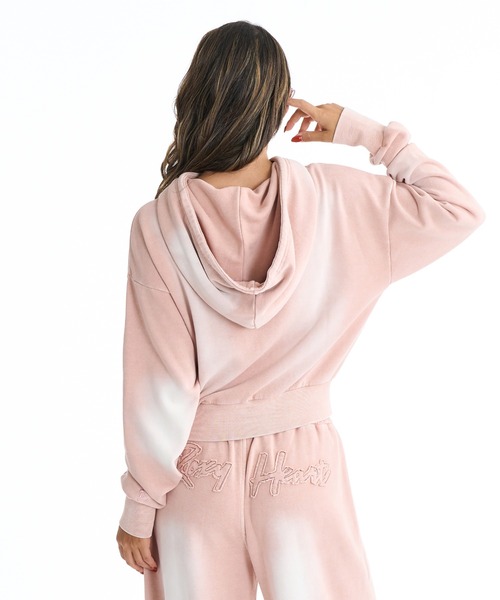 ROXY（ロキシー）の「【ZOZO限定アイテム】ROXY HEART ZIP/ロキシージップアップパーカー(SETUP/セットアップ対応可能/空港コーデ//空港コーデ))（パーカー・レディース・ピンク/ブラウン/ブラック・SMALL/LARGE）」の4枚目の写真