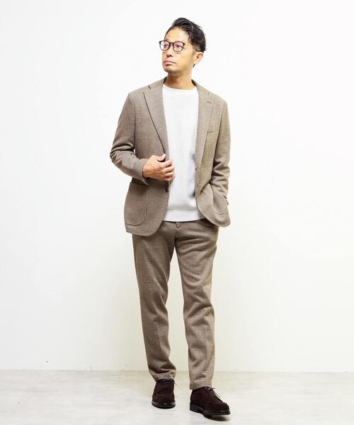 MEN'S MELROSE（メンズメルローズ）の「ガンクラブムリネコンフォートパンツ(セットアップ可)（スラックス・メンズ・ベージュ・5/4/2/3）」の3枚目の写真