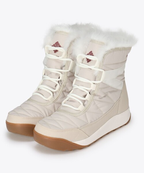 コロンビア 防寒ウィンターブーツ ミンクス ショーティー フォー ワイド  7.5/24.5cm  220(Sahara/Sea Salt) 防滑 防水 防寒 Columbia／レディース ミンクス ショーティー フォー