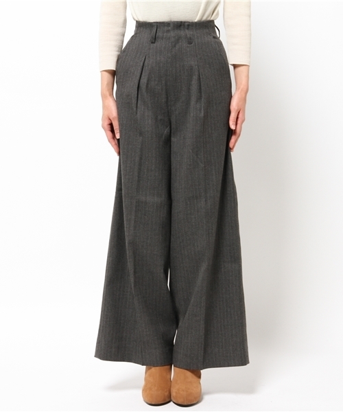 SLY（スライ）の「STITCH STRIPE HW WIDE PT（その他パンツ・レディース・アッシュグレー/ブラック・2/1/0）」の3枚目の写真