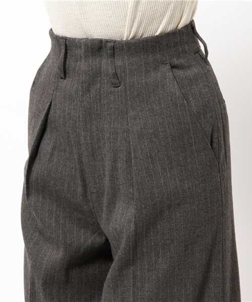SLY（スライ）の「STITCH STRIPE HW WIDE PT（その他パンツ・レディース・アッシュグレー/ブラック・2/1/0）」の6枚目の写真