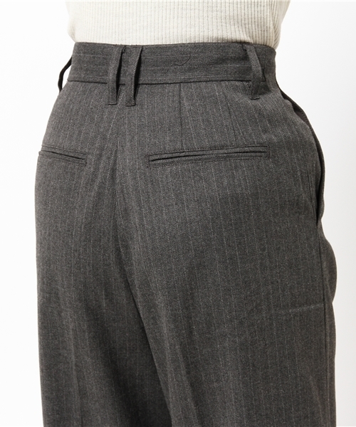 SLY（スライ）の「STITCH STRIPE HW WIDE PT（その他パンツ・レディース・アッシュグレー/ブラック・2/1/0）」の7枚目の写真