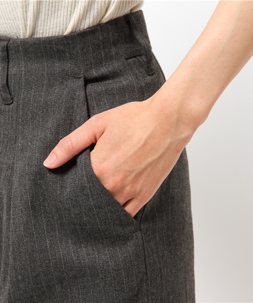 SLY（スライ）の「STITCH STRIPE HW WIDE PT（その他パンツ・レディース・アッシュグレー/ブラック・2/1/0）」の8枚目の写真