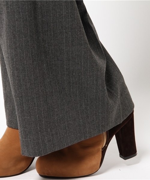 SLY（スライ）の「STITCH STRIPE HW WIDE PT（その他パンツ・レディース・アッシュグレー/ブラック・2/1/0）」の9枚目の写真