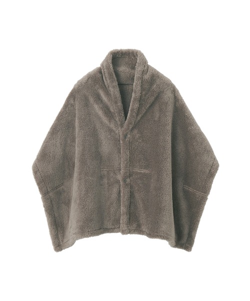 セール】再生ポリエステルあったかボア ケープ（ストール/ショール