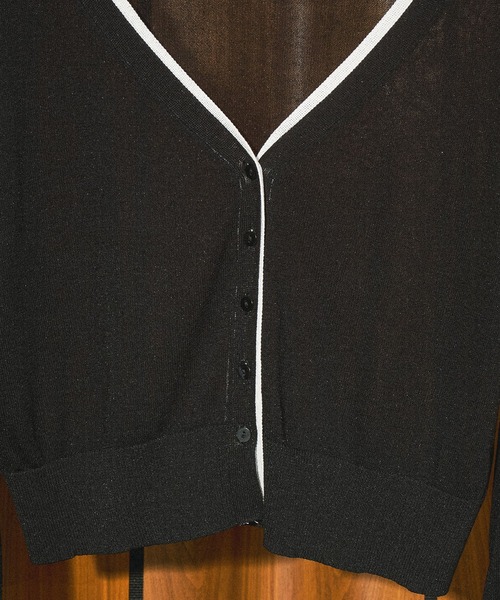 ROSE BUD(ローズバッド)の「KNITTED RIB CARDIGAN(カーディガン/ボレロ・レディース・ホワイト/ブラウン/ブラック・ONE SIZE)」の14枚目の写真