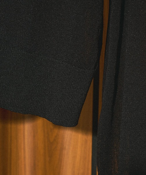 ROSE BUD(ローズバッド)の「KNITTED RIB CARDIGAN(カーディガン/ボレロ・レディース・ホワイト/ブラウン/ブラック・ONE SIZE)」の9枚目の写真