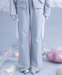 Poika（ポイカ）の「レースリボンスウェットパンツ（スウェットパンツ）」