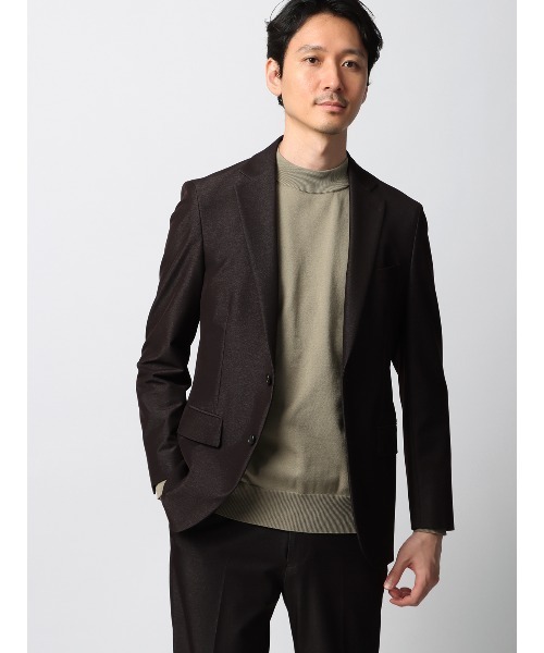 SUIT SQUARE（スーツスクエア）の「オフィニット モックネックニット 長袖 ウォッシャブル 無地（ニット/セーター・メンズ・ベージュ系/パープル系/ホワイト系/ブラック系・LL/M/L/S）」の5枚目の写真