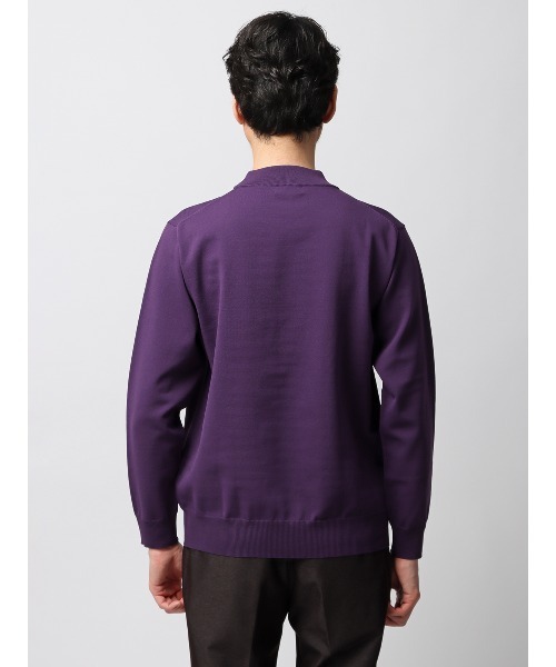 SUIT SQUARE（スーツスクエア）の「オフィニット モックネックニット 長袖 ウォッシャブル 無地（ニット/セーター・メンズ・ベージュ系/パープル系/ホワイト系/ブラック系・LL/M/L/S）」の11枚目の写真
