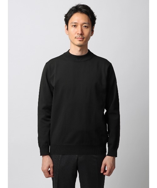 SUIT SQUARE（スーツスクエア）の「オフィニット モックネックニット 長袖 ウォッシャブル 無地（ニット/セーター・メンズ・ベージュ系/パープル系/ホワイト系/ブラック系・LL/M/L/S）」の10枚目の写真