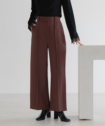 Andemiu | ピンタックストレートパンツ601011(スラックス)