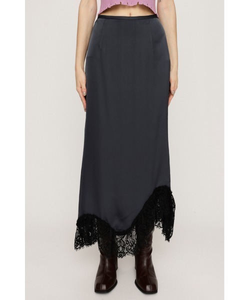 SLY(スライ)の「LACE SATIN L/SK レース サテン ロングスカート 秋服 冬服(スカート・レディース・ライトブラック/アイボリー・FREE)」の14枚目の写真