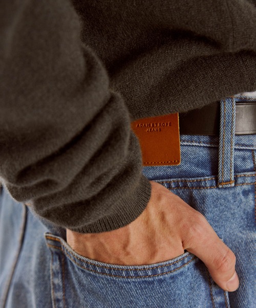 ADAM ET ROPE'（アダムエロペ）の「12GGカシミヤニットポロシャツ（ポロシャツ・メンズ・チャコールグレー/ブラック/ピンク系その他2・M/L）」の6枚目の写真