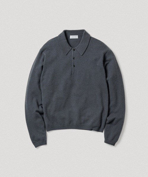 ADAM ET ROPE'（アダムエロペ）の「12GGカシミヤニットポロシャツ（ポロシャツ・メンズ・チャコールグレー/ブラック/ピンク系その他2・M/L）」の8枚目の写真