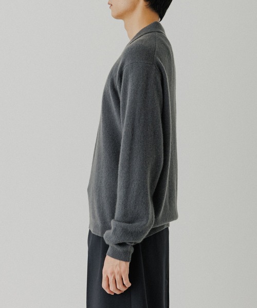 ADAM ET ROPE'（アダムエロペ）の「12GGカシミヤニットポロシャツ（ポロシャツ・メンズ・チャコールグレー/ブラック/ピンク系その他2・M/L）」の16枚目の写真