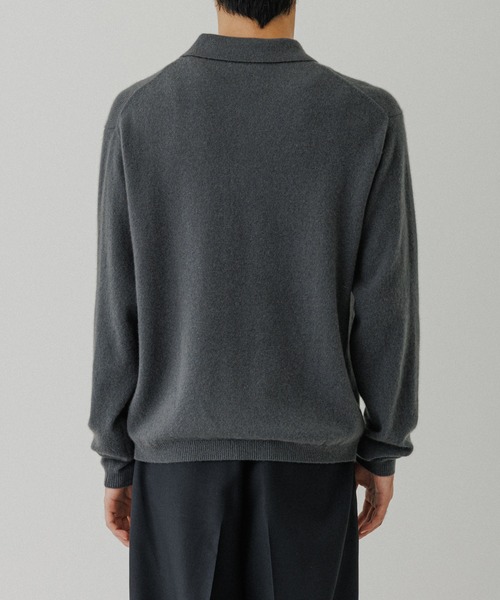 ADAM ET ROPE'（アダムエロペ）の「12GGカシミヤニットポロシャツ（ポロシャツ・メンズ・チャコールグレー/ブラック/ピンク系その他2・M/L）」の17枚目の写真