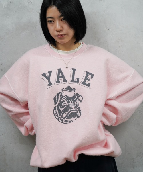 The BOOK STORE / ブックストア 'YALE' OTHER-SIDE CREW SWEAT