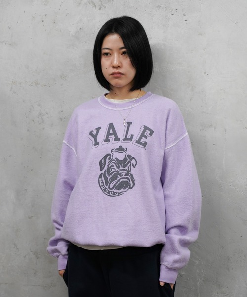 The BOOK STORE / ブックストア 'YALE' OTHER-SIDE CREW SWEAT