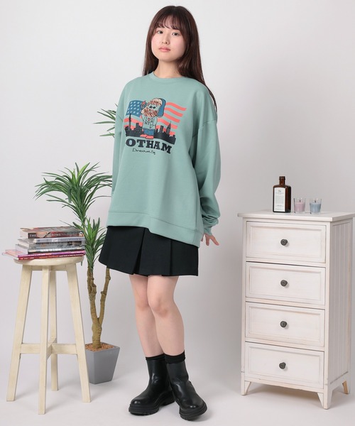 make a ray!(メイク ア レイ!)の「【84】オジー トラベルデザイン ダンボールニット スウェット(スウェット・レディース・ラベンダー/ホワイト系その他2/ブラック/ホワイト系その他3/ブラウン/ライトグリーン/ホワイト系その他/ホワイト・L/M)」の22枚目の写真