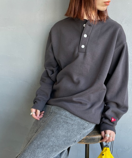 HEALTHKNIT/ヘルスニット] ヘンリーネック クラシックスウェット