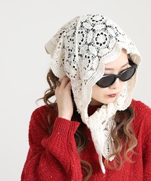 FUNALIVE（ファンアライブ）の「PULUTOARLE クロッシェコットンレースストール（バンダナ/スカーフ）」