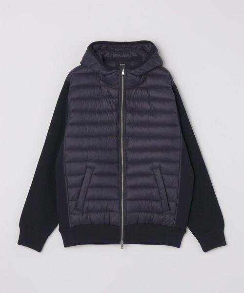 SHIPS（シップス）の「SHIPS: ニット ドッキング ダウン ブルゾン（ブルゾン・メンズ・ネイビー/ブラック・X-LARGE/LARGE/MEDIUM/SMALL）」の5枚目の写真