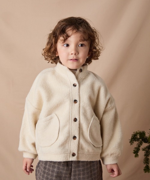 riziere(リジェール)の「サークルポケットアウター(その他アウター・キッズ・ベージュ系/アイボリー系・90/100/110/120/130/140)」の1枚目の写真