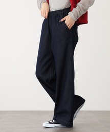 デニムオールゴムワイドパンツ