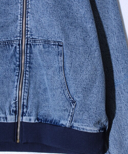 GLOSTER（グロスター）の「【好評につき再登場】デニムフルジップパーカー（パーカー・メンズ・ブラック系その他/ブラック系その他2/ブルー系その他2/ブルー系その他・L/M/XL）」の7枚目の写真