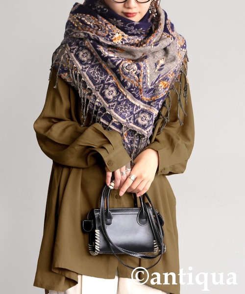 antiqua(アンティカ)の「ドレープシルエット シャツ(シャツ/ブラウス・レディース・ベージュ/ブラック/キャメル・ONESIZE)」の20枚目の写真