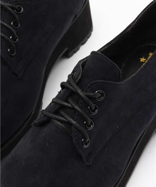 attagirl（アタガール）の「ポインテッドトゥ　厚底レースアップシューズ（パンプス・レディース・ブラック・L/LL/M/S）」の2枚目の写真