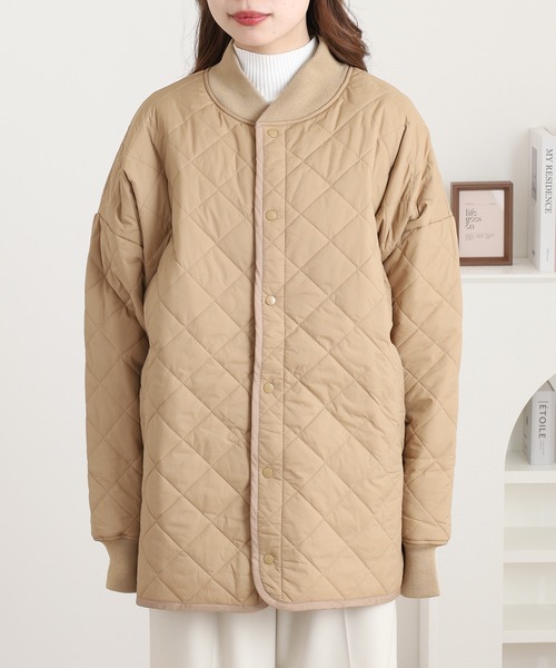 OMNES（オムネス）の「裏ファーキルティングブルゾン（ブルゾン・メンズ・ブラック/カーキ/ベージュ・womens free/mens free）」の12枚目の写真