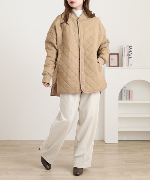 OMNES（オムネス）の「裏ファーキルティングブルゾン（ブルゾン・メンズ・ブラック/カーキ/ベージュ・womens free/mens free）」の11枚目の写真