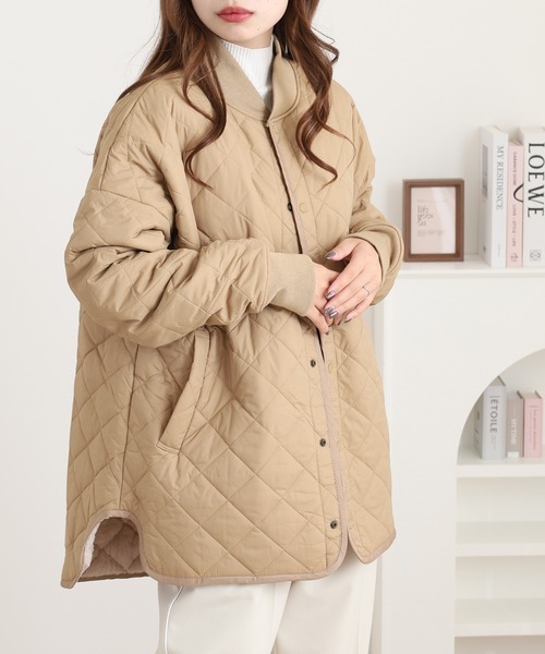 OMNES（オムネス）の「裏ファーキルティングブルゾン（ブルゾン・メンズ・ブラック/カーキ/ベージュ・womens free/mens free）」の10枚目の写真