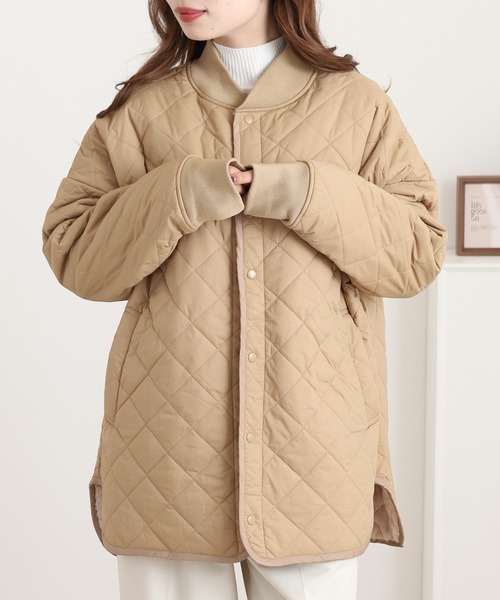 OMNES（オムネス）の「裏ファーキルティングブルゾン（ブルゾン・メンズ・ブラック/カーキ/ベージュ・womens free/mens free）」の9枚目の写真