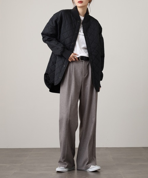 OMNES（オムネス）の「裏ファーキルティングブルゾン（ブルゾン・メンズ・ブラック/カーキ/ベージュ・womens free/mens free）」の7枚目の写真