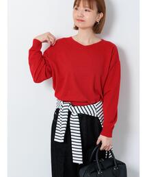 Lugnoncure | もちもちVネックニット(ニット/セーター)