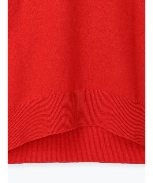 Lugnoncure（ルノンキュール）の「もちもちVネックニット（ニット/セーター・レディース・ブルー/ブラック/レッド/ベージュ・F）」の17枚目の写真