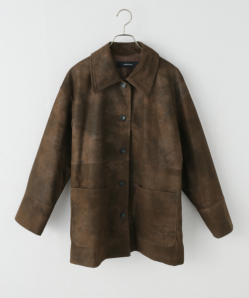 フロックフェイクレザーカバーオール（ブルゾン）｜JOURNAL STANDARD