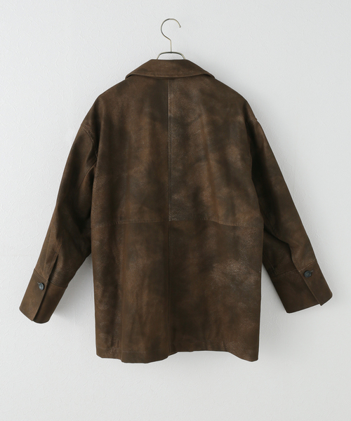 フロックフェイクレザーカバーオール（ブルゾン）｜JOURNAL STANDARD