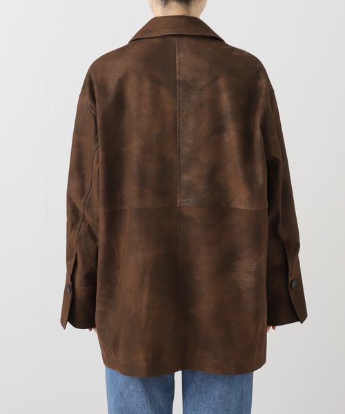 セール】フロックフェイクレザーカバーオール（ブルゾン）｜JOURNAL