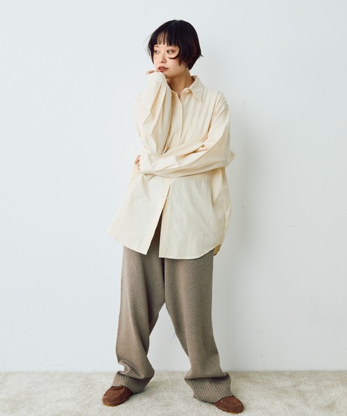 Crisp（クリスプ）の「ルーズニットパンツ（その他パンツ・レディース・ベージュ/アイボリー・FREE）」の12枚目の写真