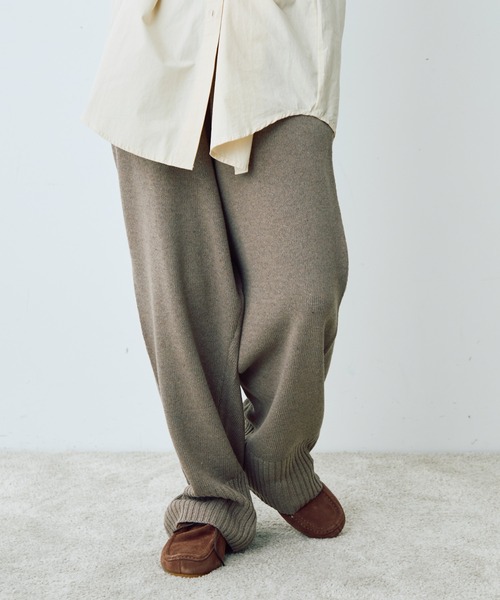 Crisp（クリスプ）の「ルーズニットパンツ（その他パンツ・レディース・ベージュ/アイボリー・FREE）」の15枚目の写真