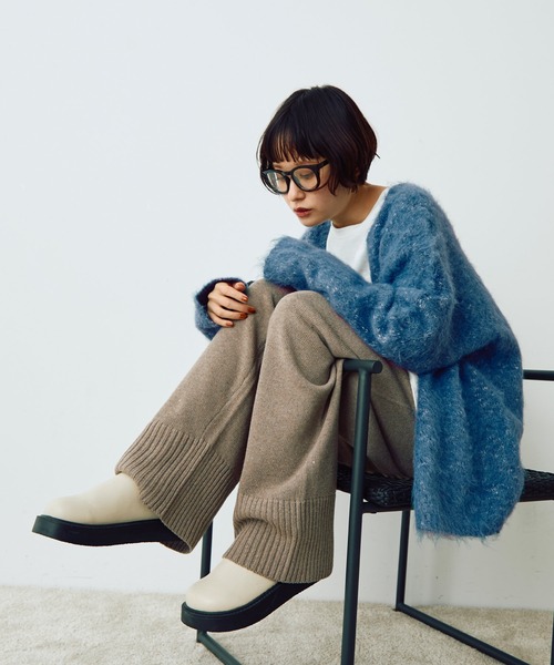 Crisp（クリスプ）の「ルーズニットパンツ（その他パンツ・レディース・ベージュ/アイボリー・FREE）」の20枚目の写真