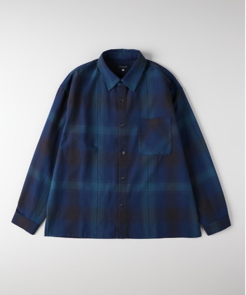 BACK NUMBER（バックナンバー）の「【BACK NUMBER】オーバーサイズチェックシャツジャケット（シャツ/ブラウス・メンズ・イエロー/ブルー/ブラウン・XL/L/M）」の2枚目の写真