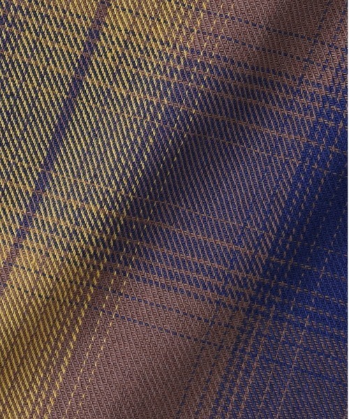 BACK NUMBER（バックナンバー）の「【BACK NUMBER】オーバーサイズチェックシャツジャケット（シャツ/ブラウス・メンズ・イエロー/ブルー/ブラウン・XL/L/M）」の8枚目の写真