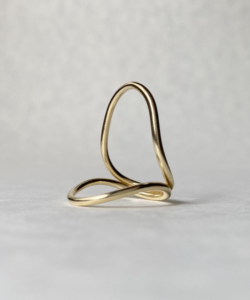 MELANGE(メランジェ)の「MELANGE Bezier フープリング(リング・レディース・シルバー/ゴールド・#11/#13)」の7枚目の写真