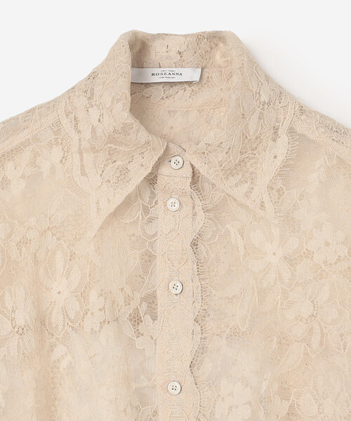 Bshop（ビショップ）の「ROSEANNA | フラワーレース シャツ WOMEN（シャツ/ブラウス・レディース・オフホワイト・36）」の4枚目の写真